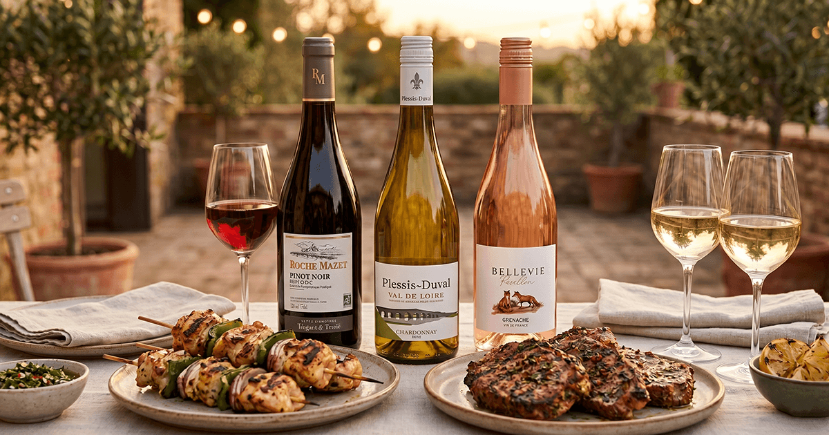 Bästa vinet till grillad kycklingspett och marinerat kött 2026