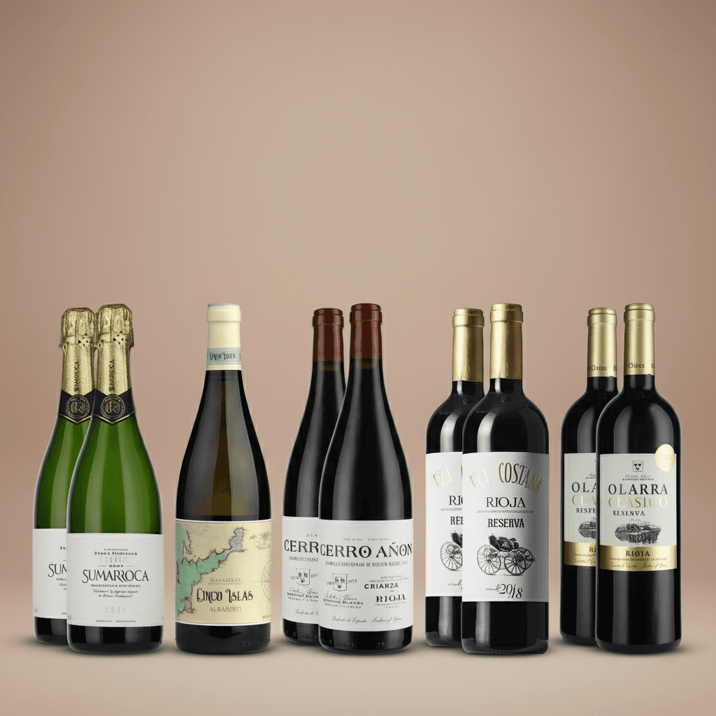 Spanska klassiker: Rött, Vitt & Cava flaska
