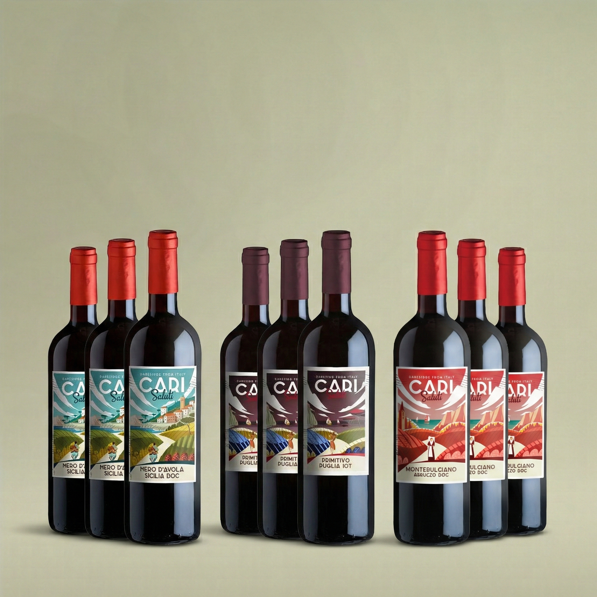 Blandlåda, Nio Italienare under hundringen