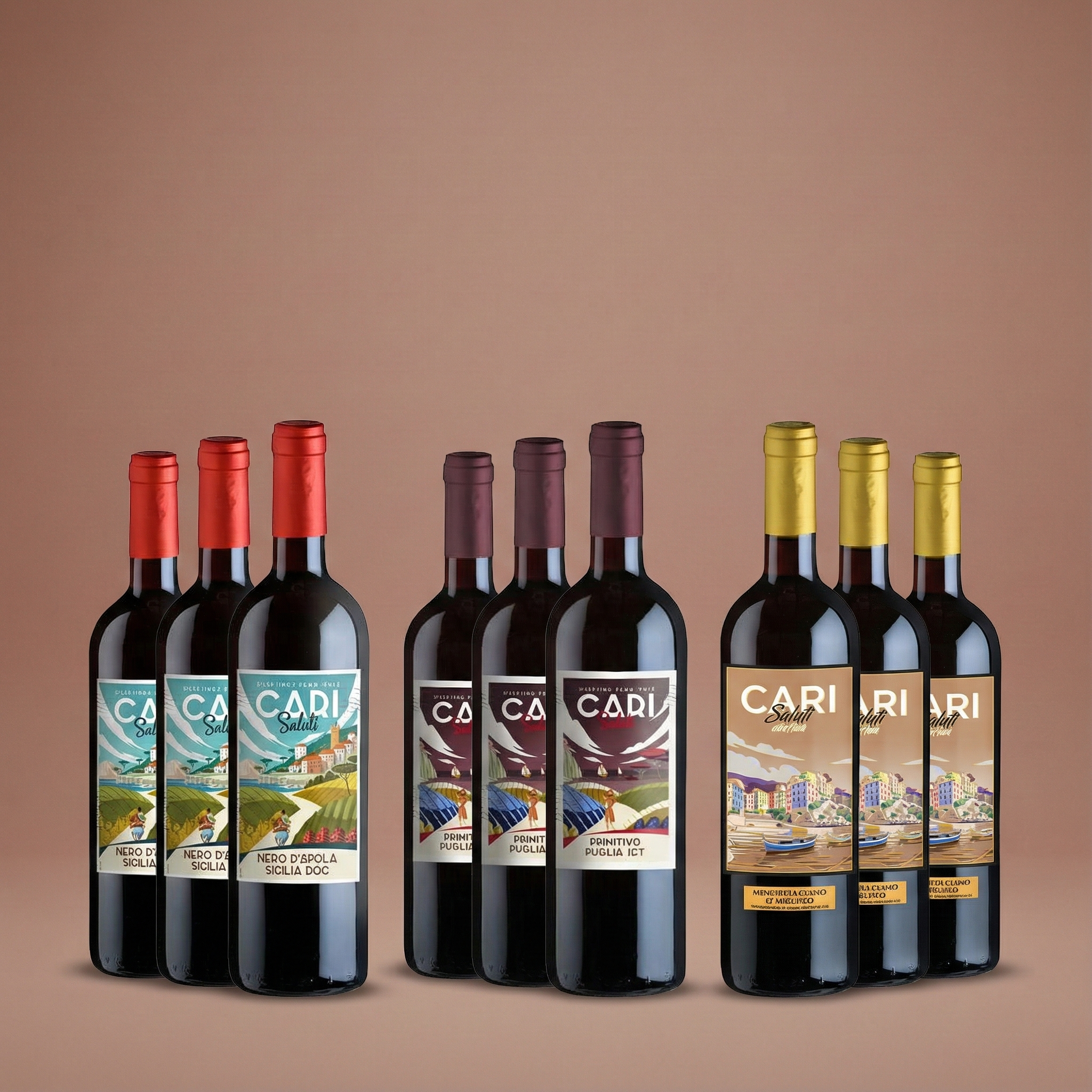 Blandlåda, Nio Italienare under hundringen