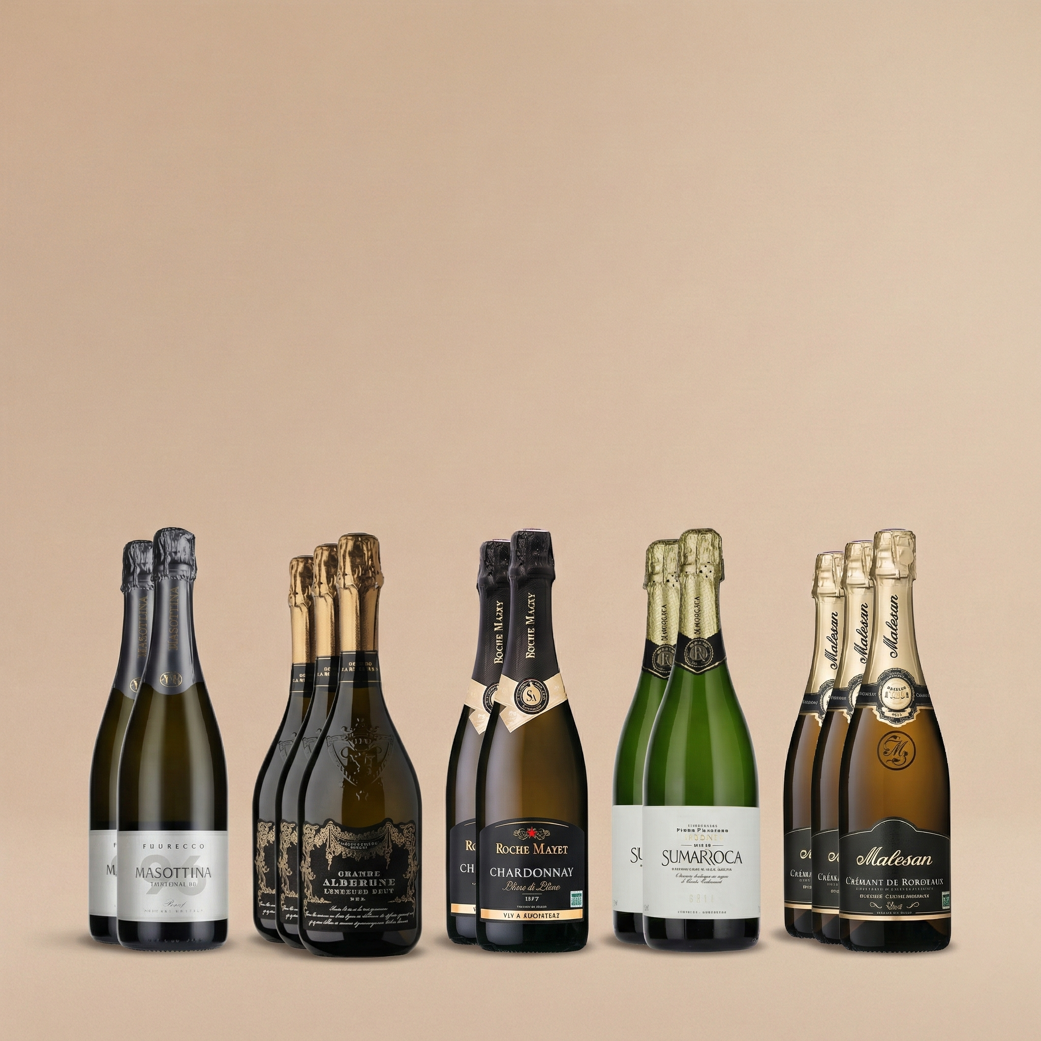 Blandlåda, Festlig Mousserande Vinlåda 12 flaskor