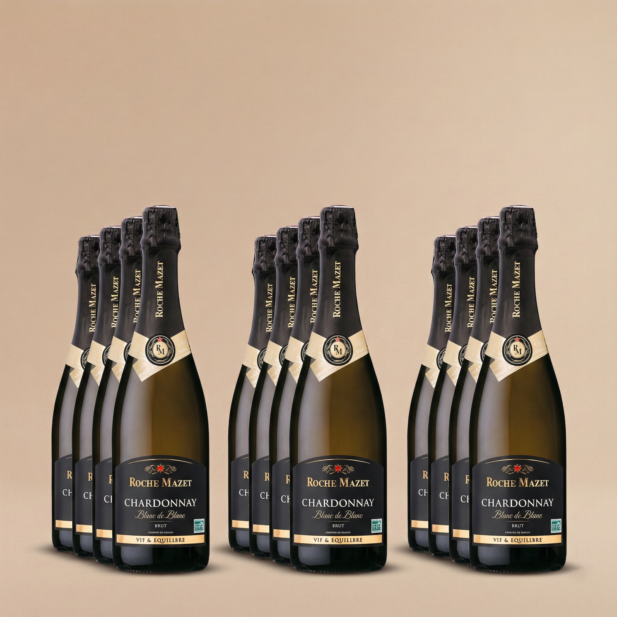 Blandlåda, 12 flaskor Franskt bubbel - Brut under 100kr